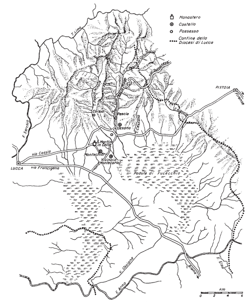 I possedimenti dei domini di Uzzano, Vivinaia e Montechiari